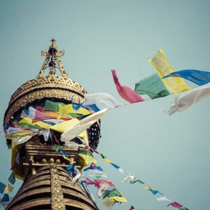 Sitting-monkey-on-swayambhunath-stupa-in-Kathmandu-Nepal