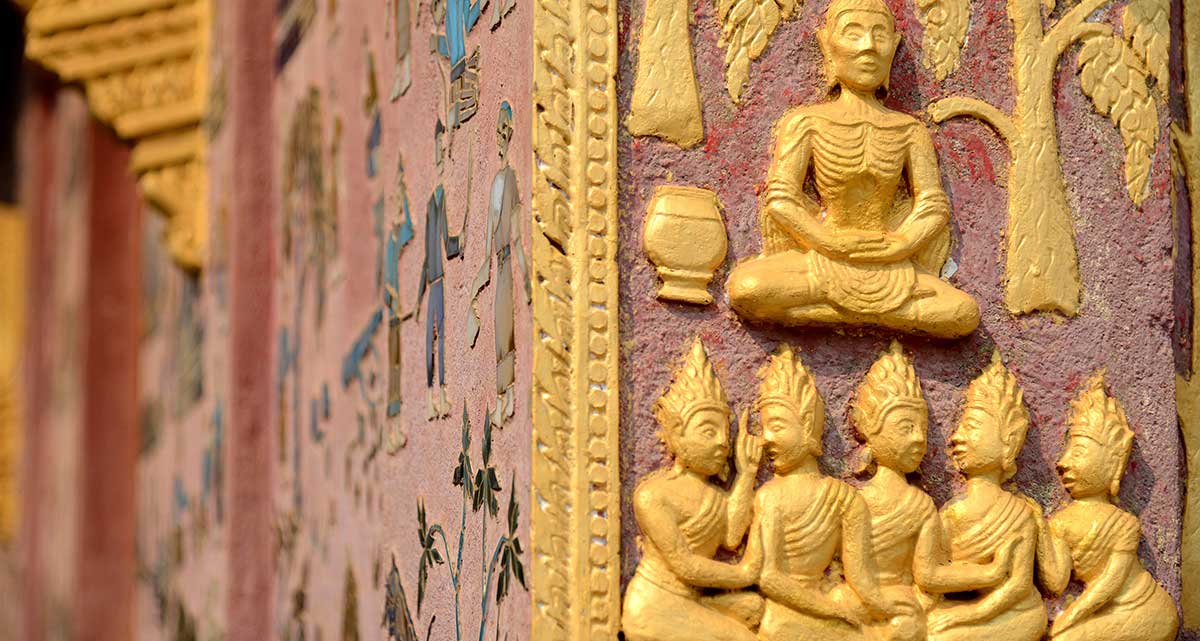 Buddhist-wall-painting-in-monastery